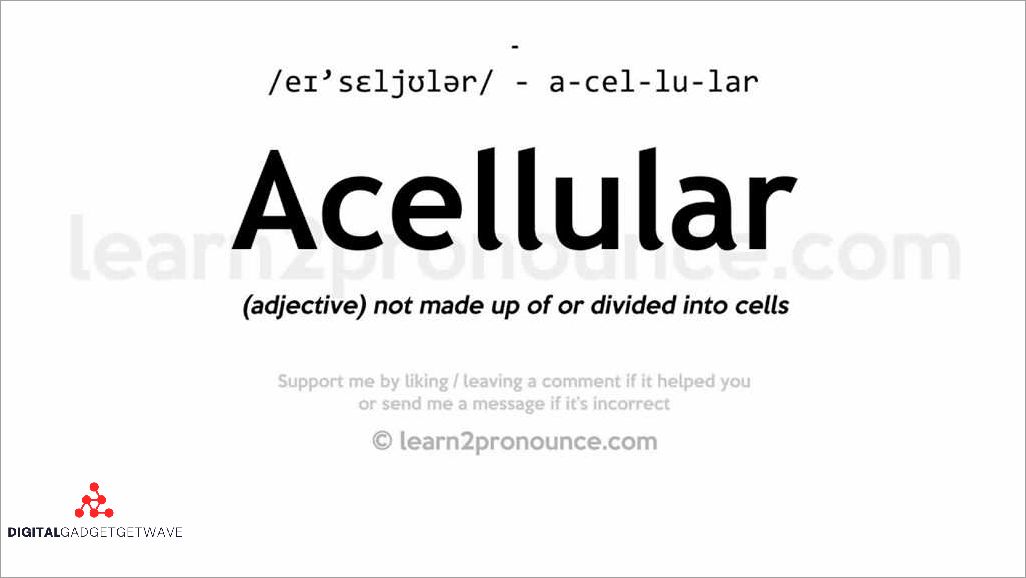 Understanding the Meaning of Acellular and Its Importance