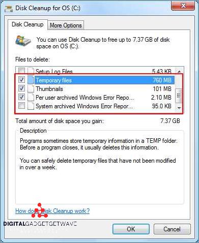 Causes of a Full C Drive