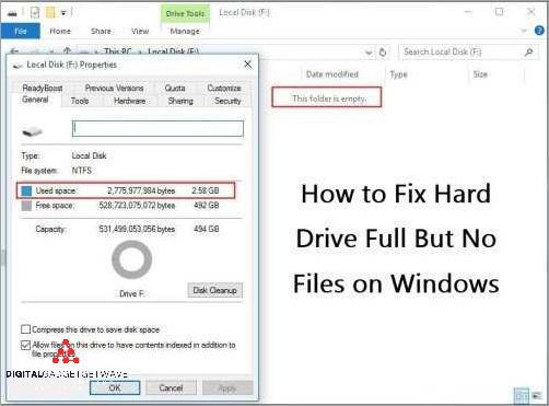 Problems Caused by a Full C Drive
